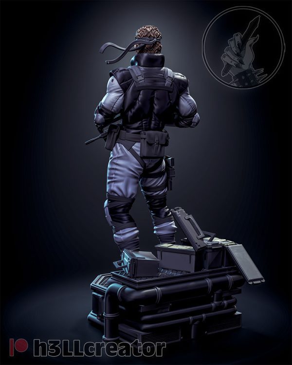metal gear solid snake yüksek detaylı heykelcik craftverse