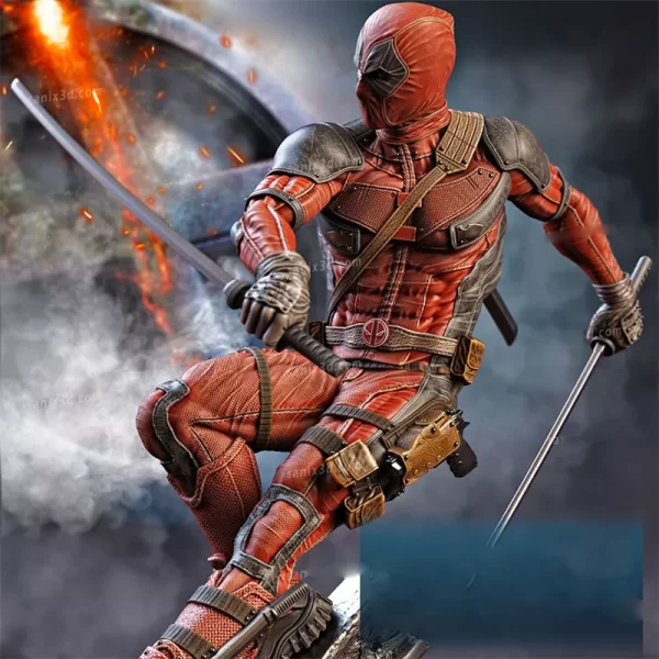 deadpool ve wolverine dövüş sahnesi detaylı heykelcik craftverse