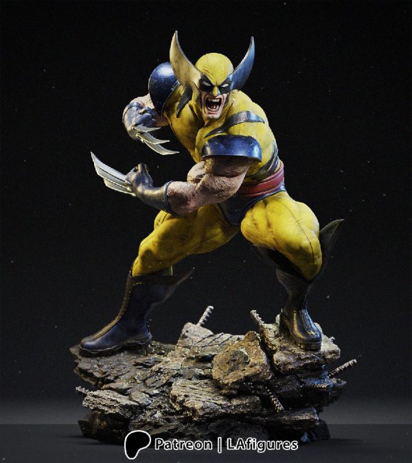 wolverine figürü 3d baskı x-men marvel koleksiyon heykeli craftverse